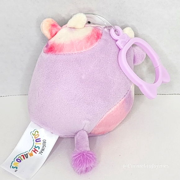 SURI 🌄🐮 FTM Lavender & Pink Tie Dye Sunset Cow Clip Original Squishmallow NWT - Picture 5 of 9